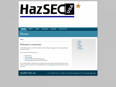 hazsec.com snapshot