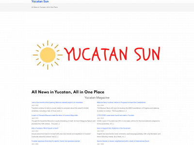 yucatansun.com snapshot