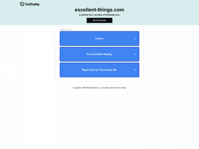 excellent-things.com snapshot
