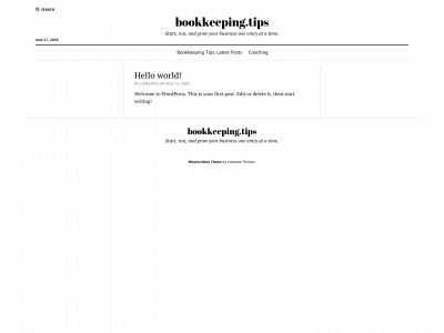 bookkeeping.tips snapshot