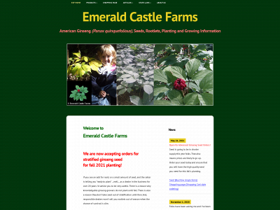 emeraldcastlefarms.com snapshot