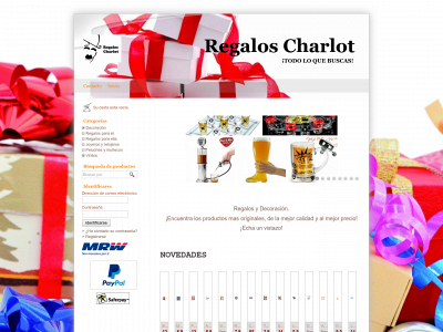 www.regaloscharlot.es snapshot