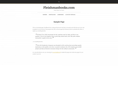 fleishmanbooks.com snapshot