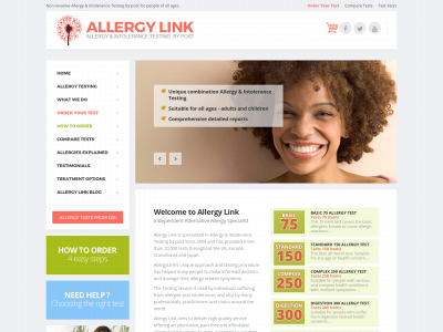 allergylink.co.uk snapshot