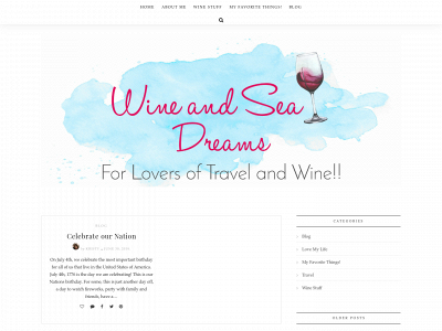 wineandseadreams.com snapshot