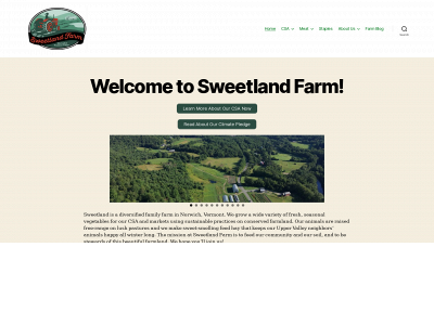 sweetlandfarmvt.com snapshot