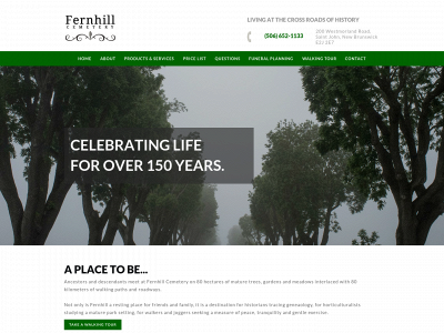 www.fernhillcemetery.ca snapshot