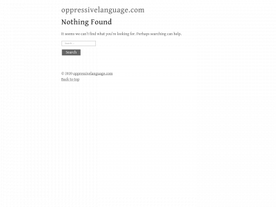 oppressivelanguage.com snapshot