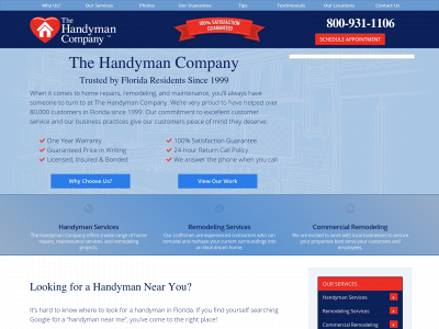 the-handyman-company.com snapshot