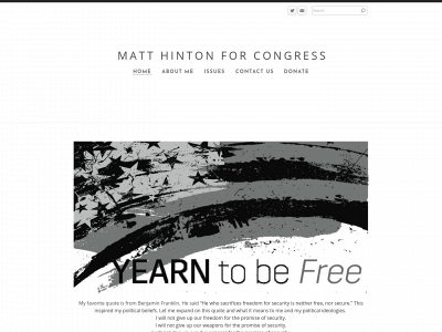 matthintonforcongress.com snapshot