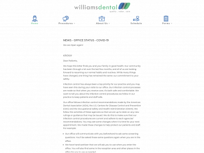 williams-dental.com snapshot