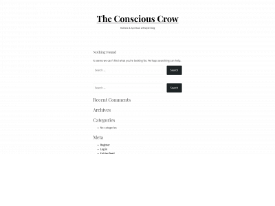 theconsciouscrow.com snapshot