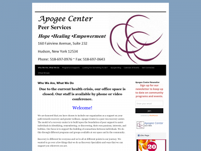 apogeecenter.org snapshot