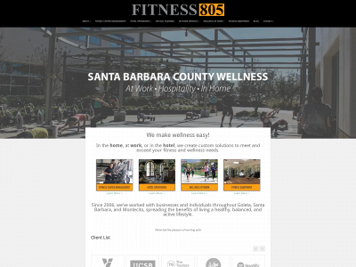 fitness805.com snapshot