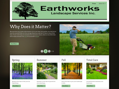 earthworkslandscapeservices.com snapshot