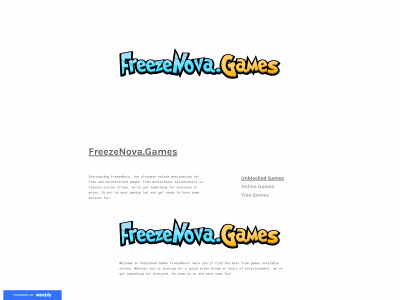 freezenovagames.weebly.com snapshot