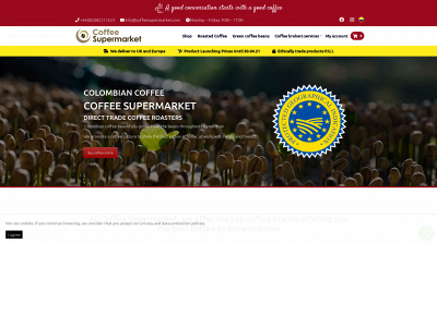 coffeesupermarket.com snapshot