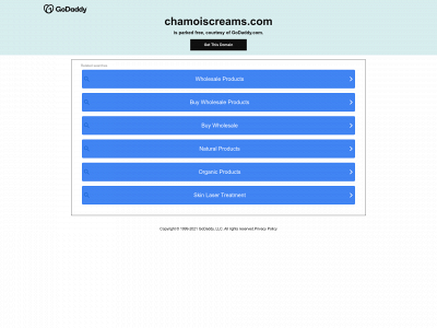 chamoiscreams.com snapshot