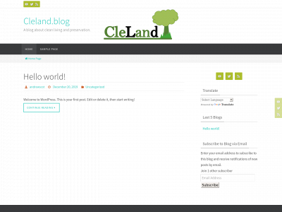 cleland.blog snapshot
