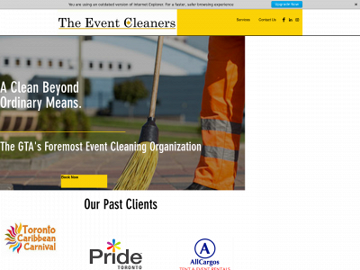 theeventcleaners.com snapshot