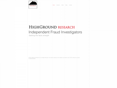 highgroundresearch.com snapshot