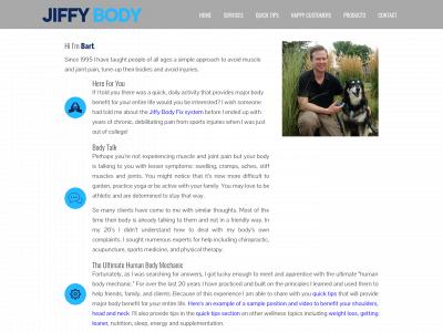 jiffybody.com snapshot