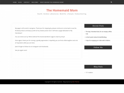 thehomemaidmom.com snapshot