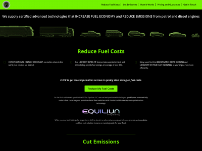emissionsandfuelsavings.com snapshot
