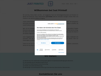 justprinted.de snapshot