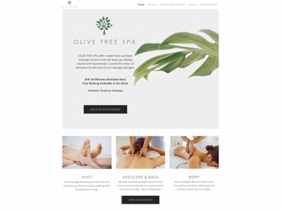www.olivetree-spa.com snapshot