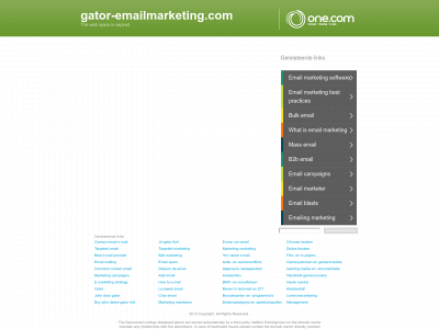 gator-emailmarketing.com snapshot