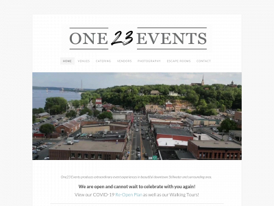 www.one23events.com snapshot