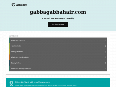 gabbagabbahair.com snapshot
