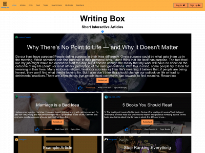 writingboxco.com snapshot
