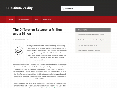 substitutereality.com snapshot