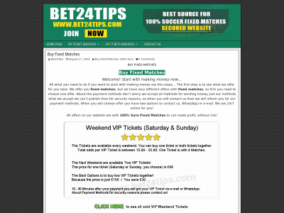 bet24tips.com snapshot