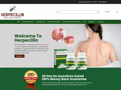 herpecillin.com snapshot