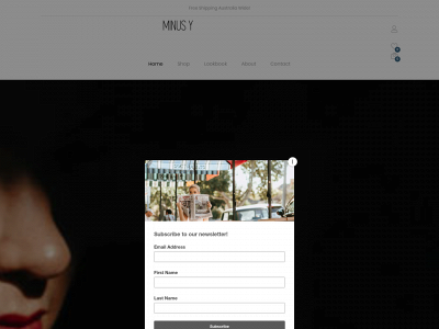 minusy.com.au snapshot