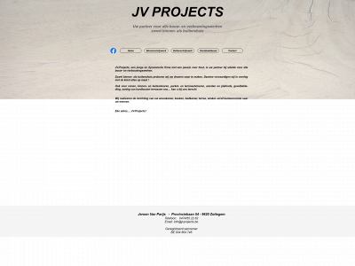 jvprojects.be snapshot