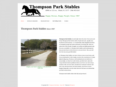 thompsonparkstables.com snapshot