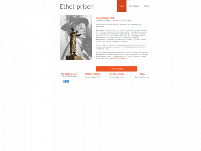 ethel-prisen.dk snapshot