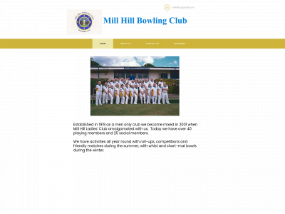 millhillbowlingclub.net snapshot