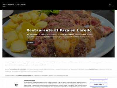 www.restaurantebar-elfaro.es snapshot