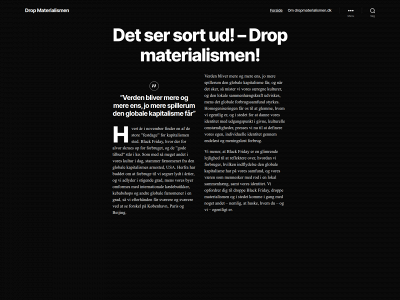 dropmaterialismen.dk snapshot