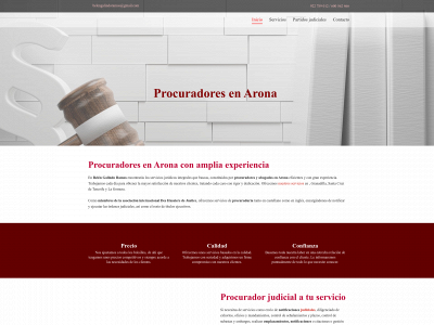 www.procuradoresarona.es snapshot