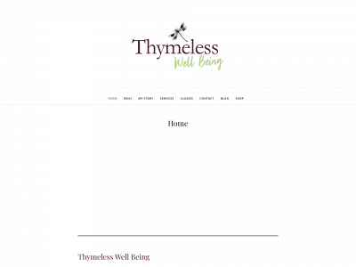 thymelesswellbeing.com snapshot