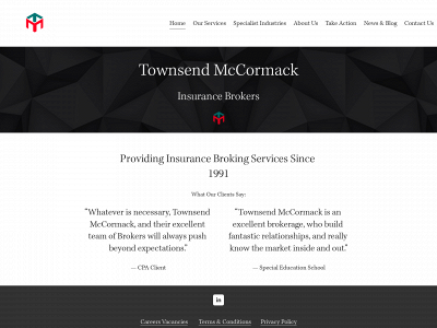 townsendmccormack.co.uk snapshot