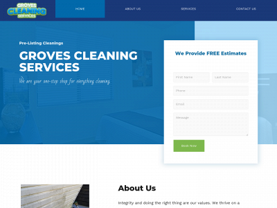 grovescleaningservices.com snapshot