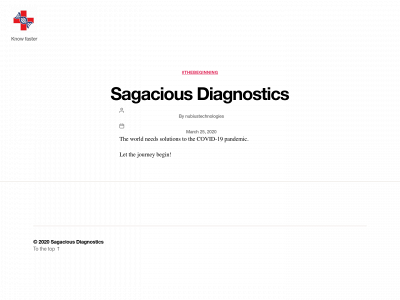 sagaciousdiagnostics.com snapshot