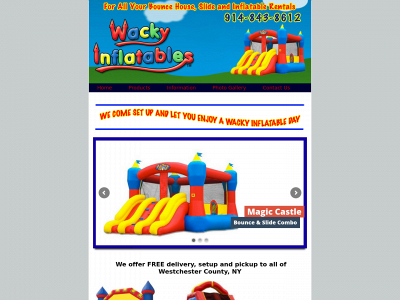 wackyinflatables.com snapshot